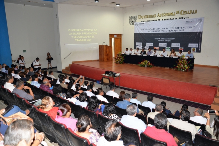 Celebran en la UNACH la VI Jornada Estatal de la Salud, Prevención y Seguridad en el Trabajo 2017