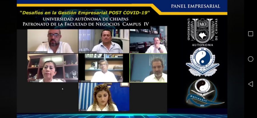 Organizó UNACH Panel Empresarial &quot;Desafíos en la Gestión Empresarial POST COVID-19&quot;