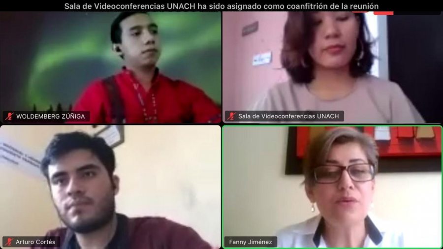 Realizan Consejeros Alumnos de la  UNACH el Encuentro Virtual Universitario