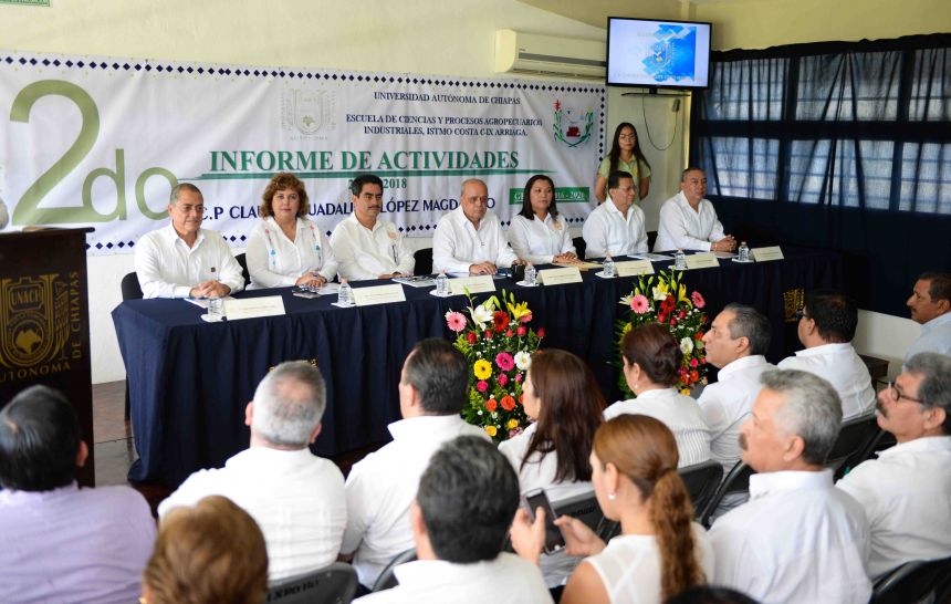 Exponen avances en calidad académica e infraestructura de la UNACH en Arriaga