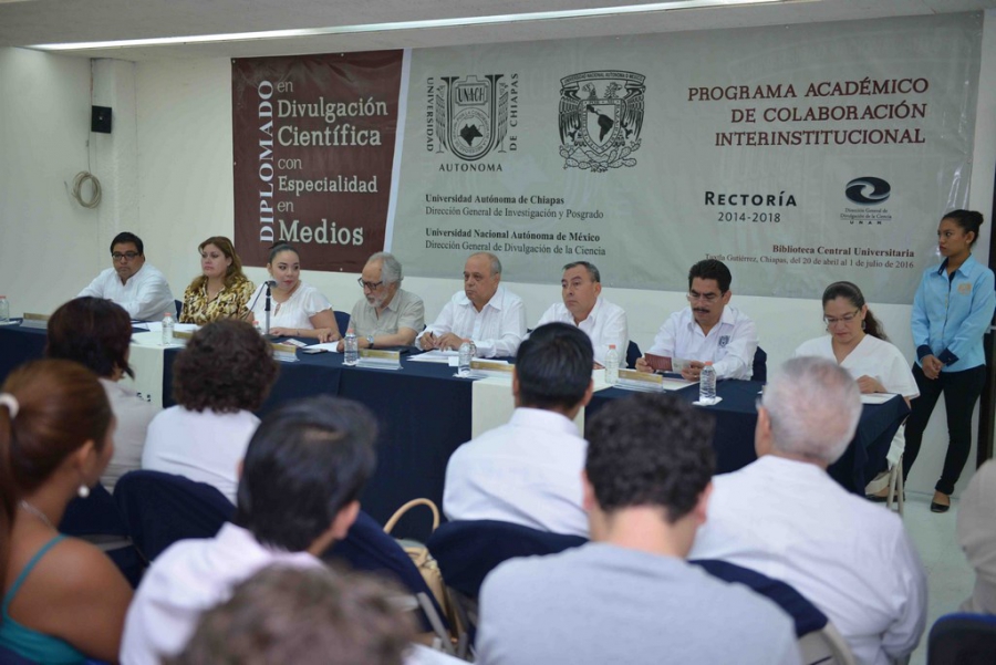 Trabajan UNAM y UNACH en la capacitación de profesionales para la divulgación del conocimiento científico