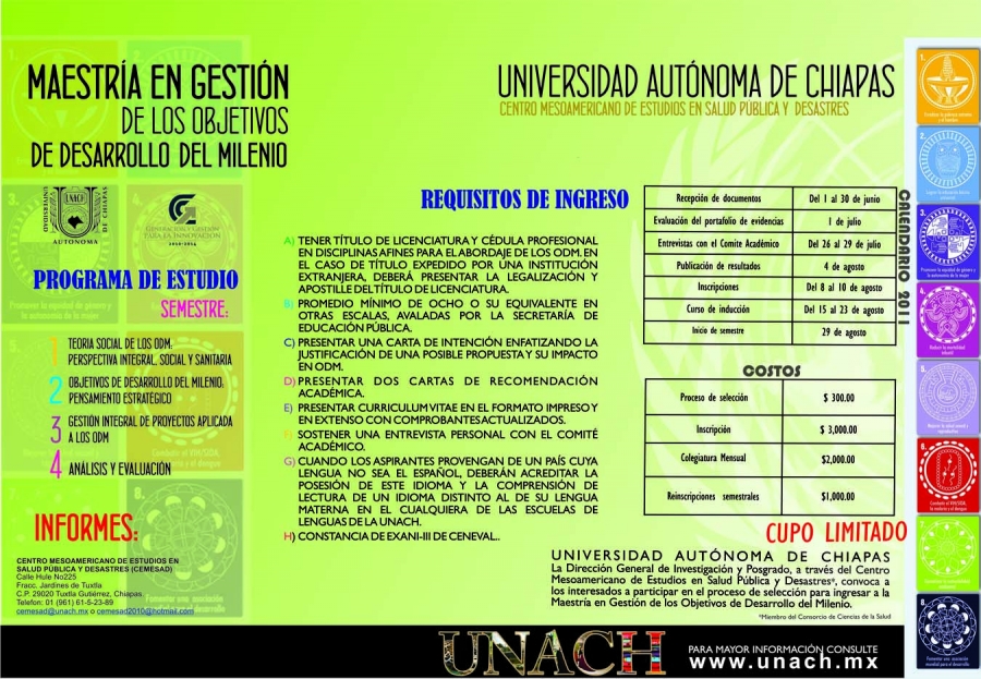 Abren período de recepción de documentos para aspirantes a cursar la Maestría en Gestión de los ODM  