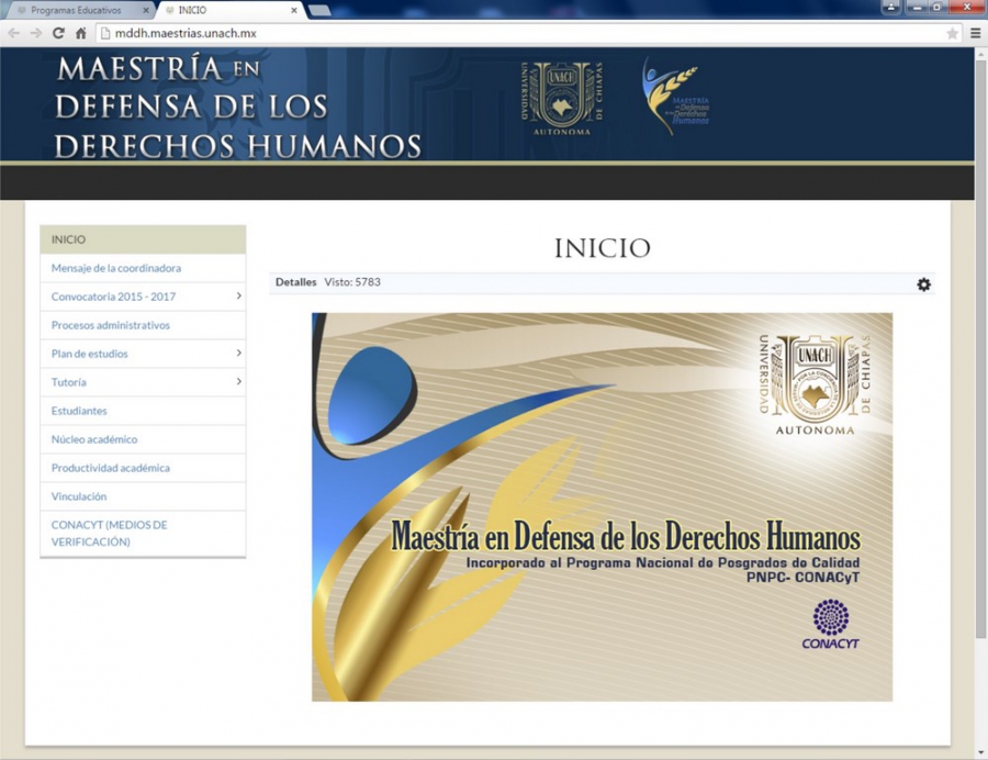 Abren convocatoria para cursar la Maestría en Defensa de los Derechos Humanos