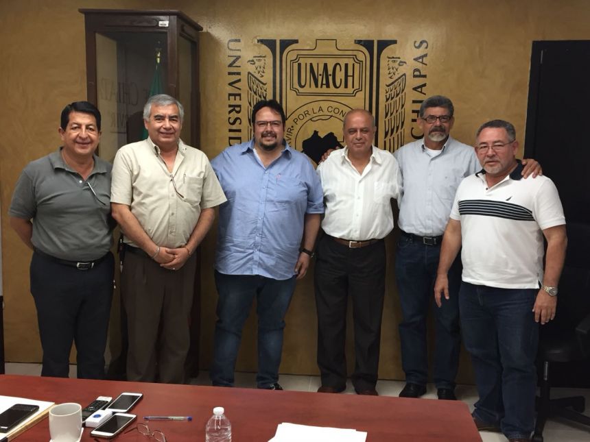Analizan UNACH e INIFECH avances en las distintas obras que se realizan para beneficio de alumnos, docentes y personal administrativo