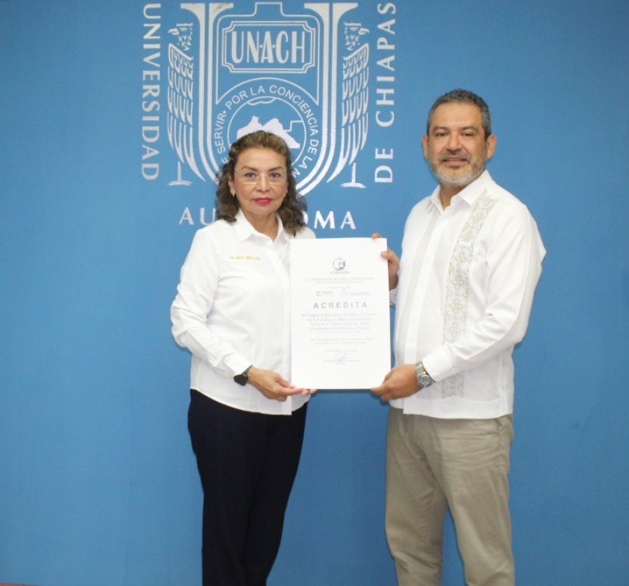 Certifican a nivel nacional  calidad del programa educativo y el recurso humano que se forma en la Facultad de Medicina Humana de la UNACH